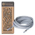 Light Grey Flat Elastic Stretch Shoelaces